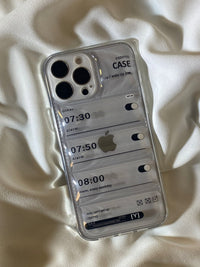 Clear Like Down Alarm iPhone Case_HL3699