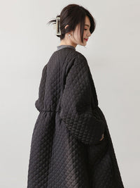 Quilted Pullover Coat HL3920