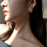 Mesh design earrings_5554