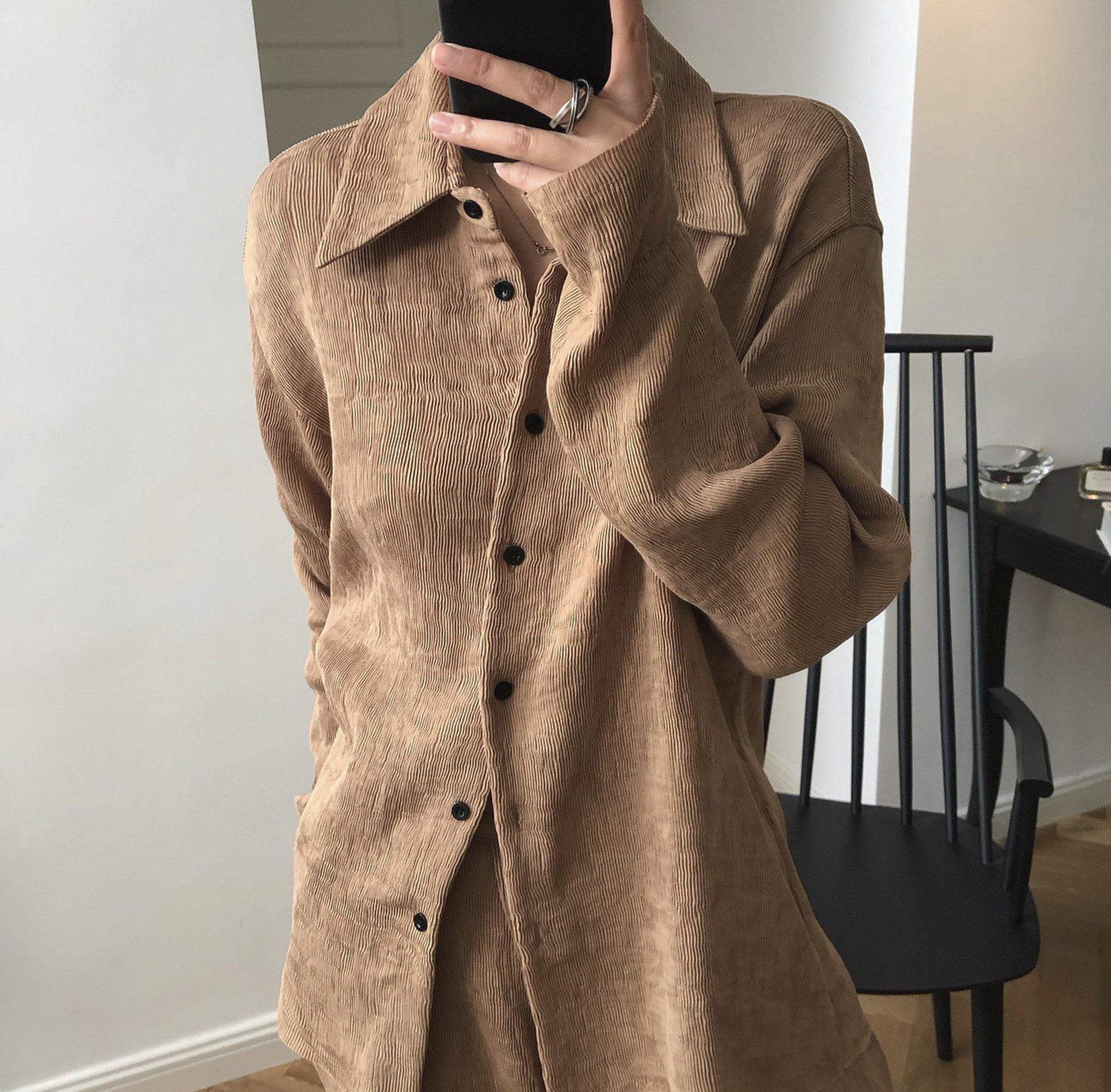 Slender Pleated Shirt_5556