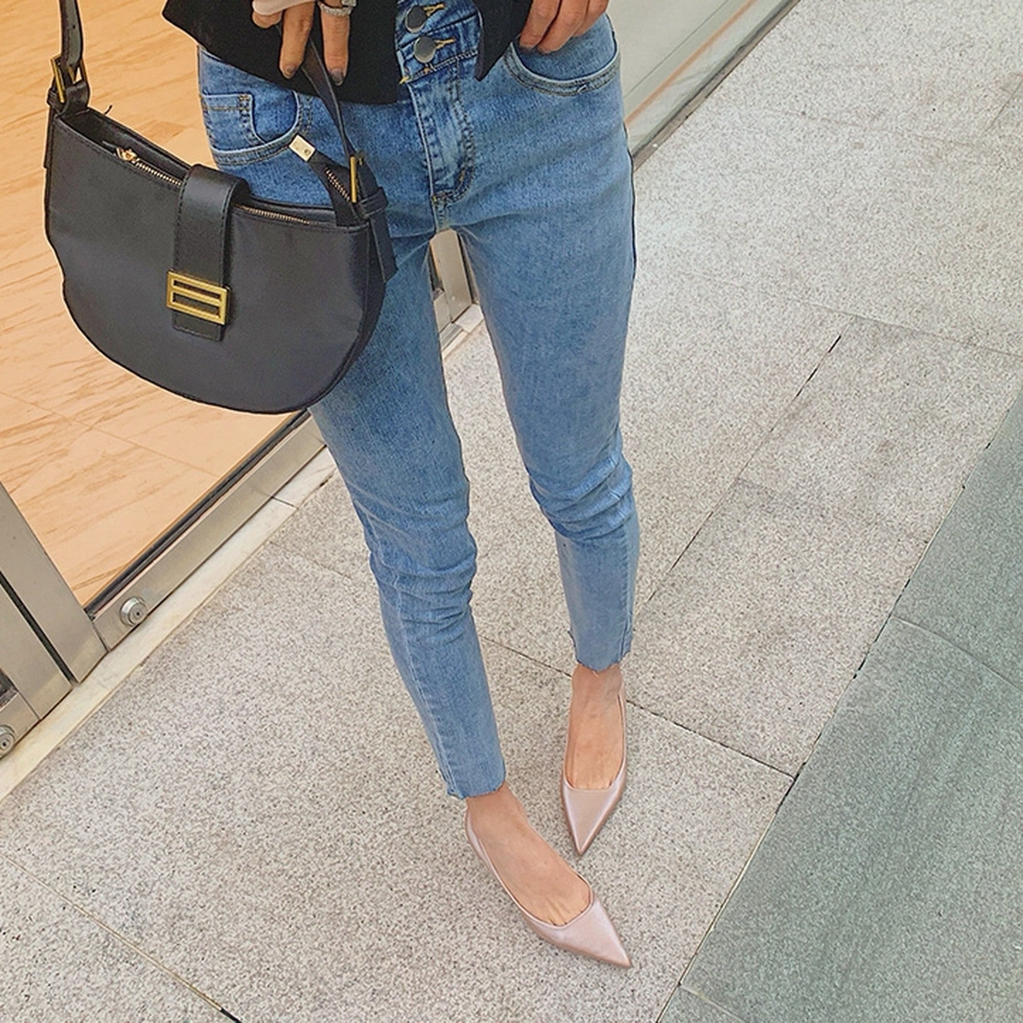 Pointed Toe Plain Pumps_5292