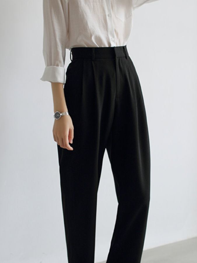 Waist Tuck Tapered Pants HL3597