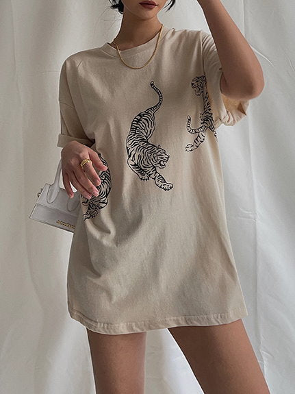 Tiger graphic T-shirt 9163