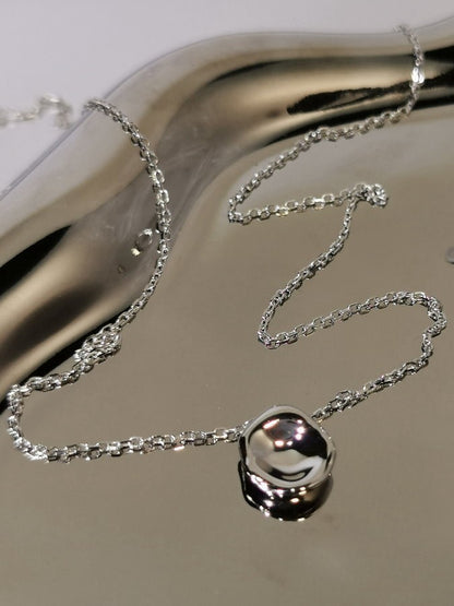 Beaded Silver Necklace HL9757
