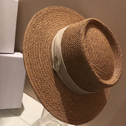 Ribbon Design Straw Hat 9009