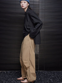 Parachute Wide Loose Pants_BDHL4395