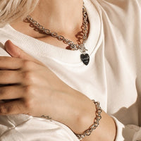 Chain charm necklace 5719