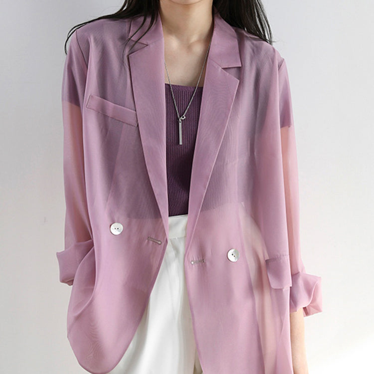 Sheer Collar Jacket_LCHK/5735