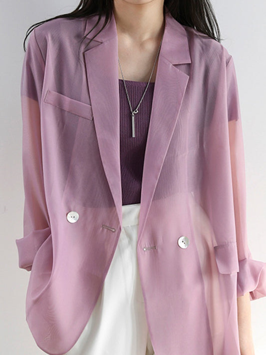 Sheer Collar Jacket LCHK/5735