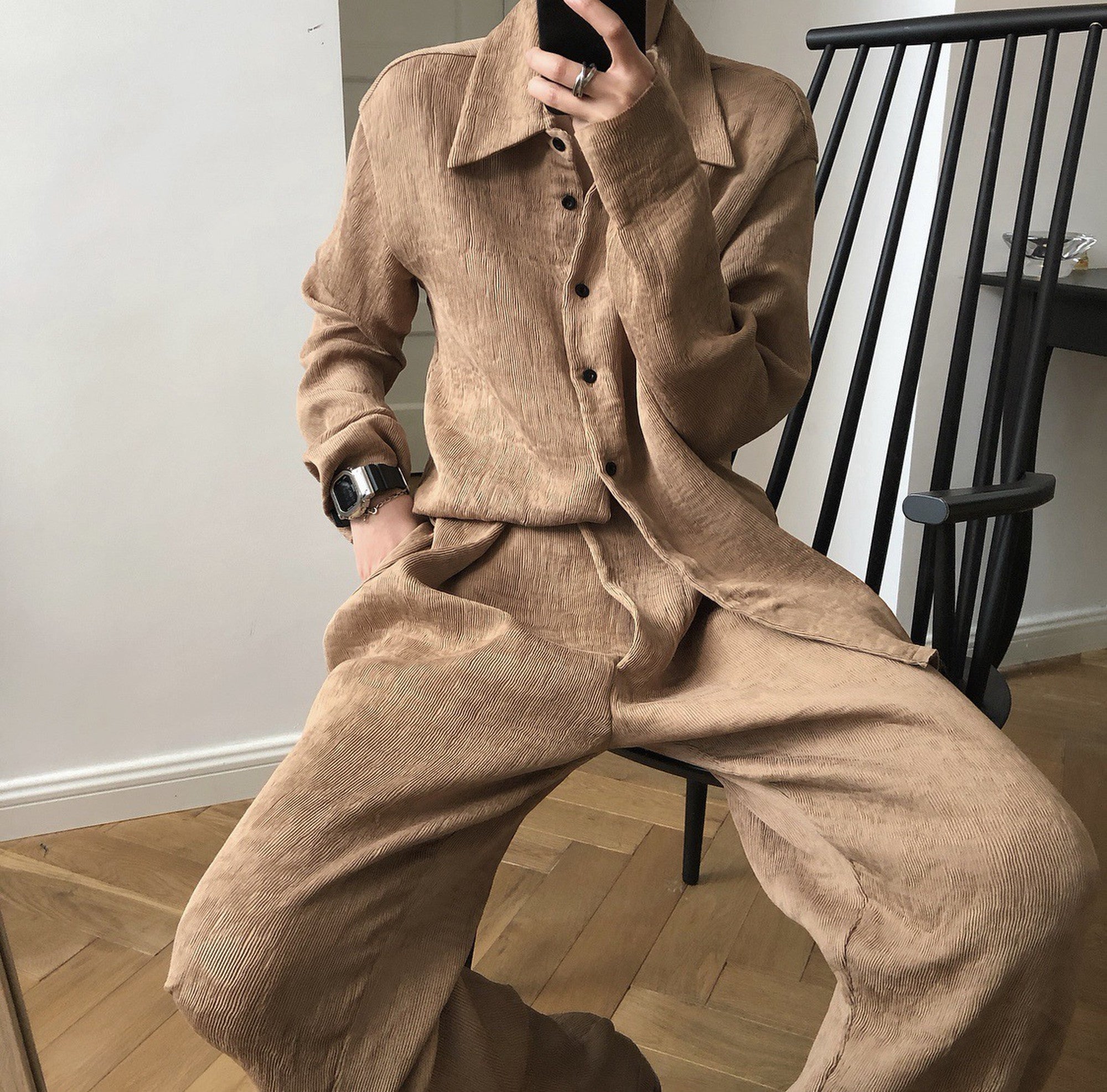 Slender Pleated Shirt_5556