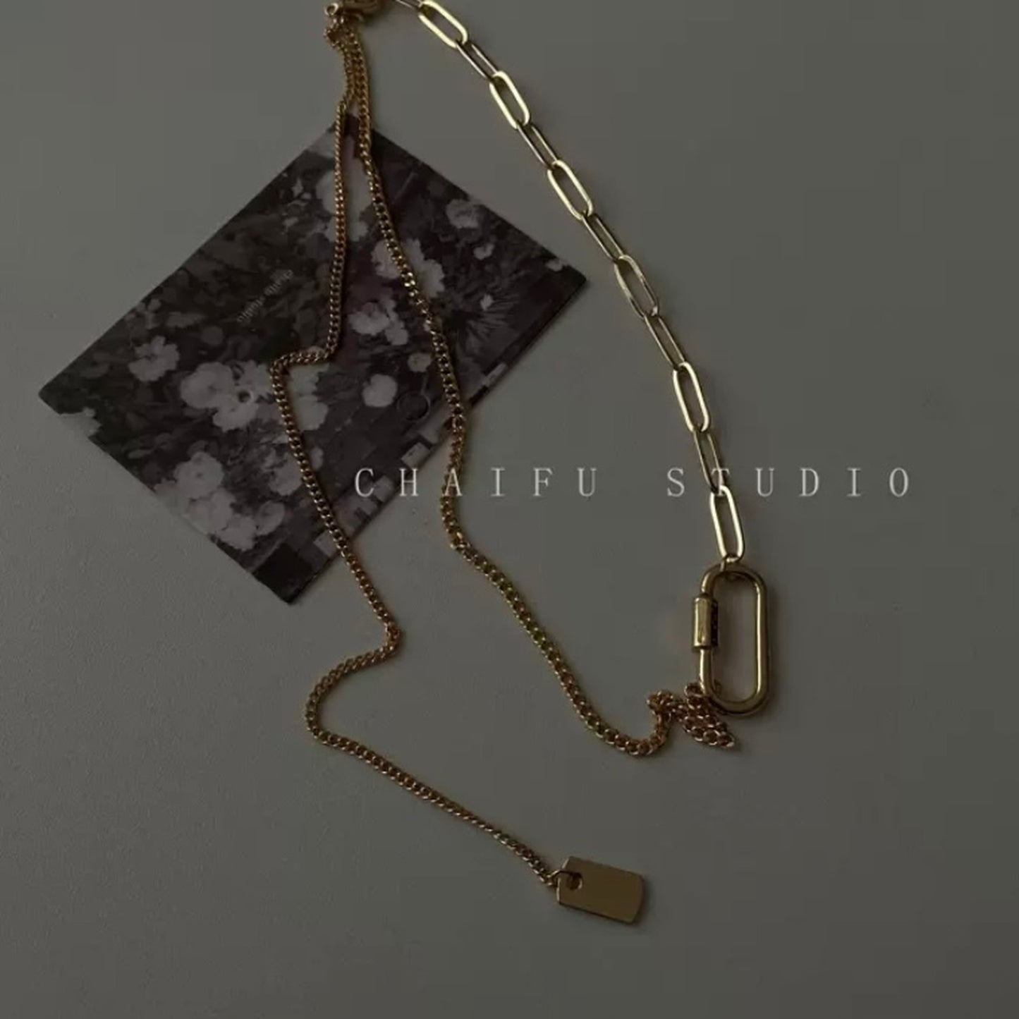 Clip chain necklace 8837