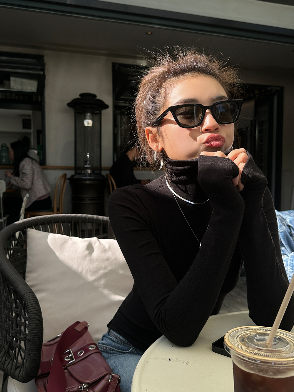 Slimming turtleneck sweater_BDHL5453