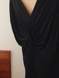 Draped Backchamps Middle Dress HL3618