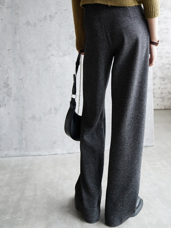 Chenille Wide Leg Pants_HL3918