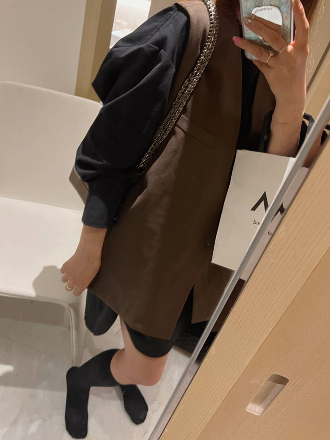 V-Neck Single Suit Vest HL3869