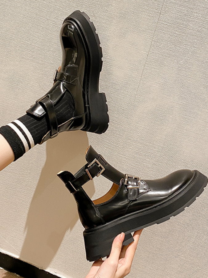 Buckle Belt Sandal Short Boots HL3963
