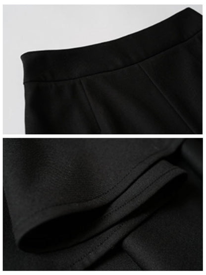Asymmetrical flared skirt 9050