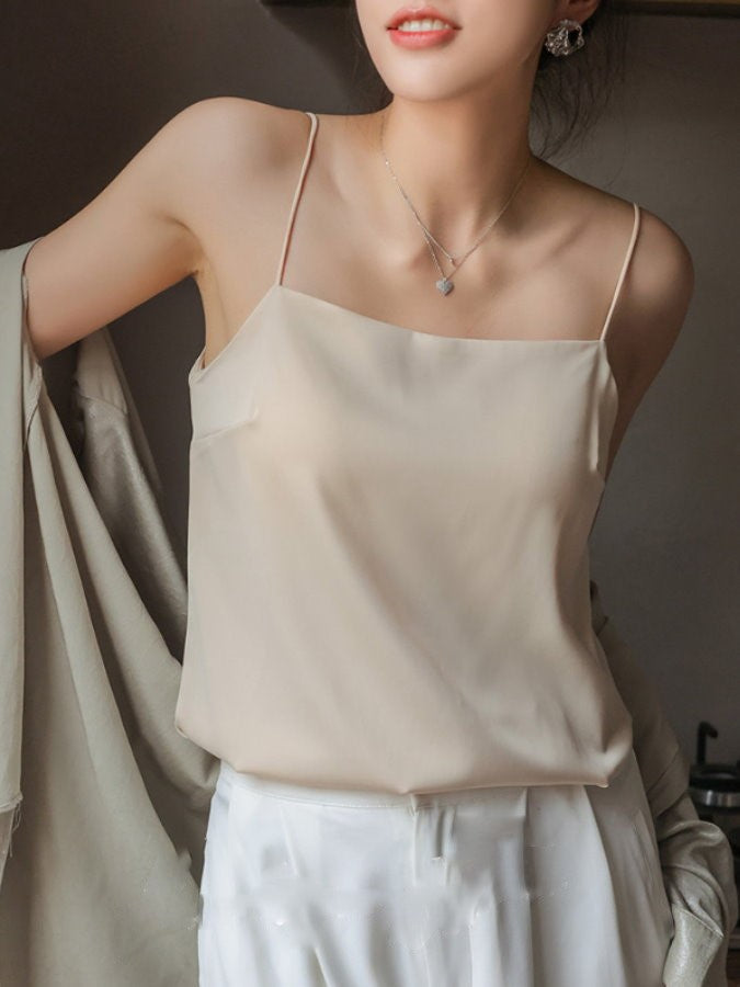 Ice Silk Bra Cup Camisole HL3763