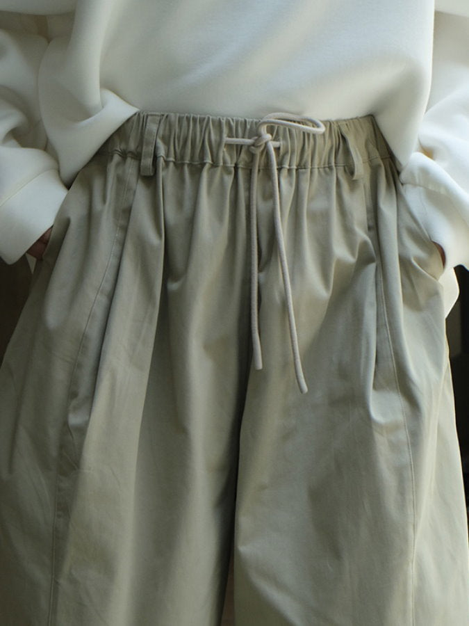 Wide Tuck Lantern Pants HL3838