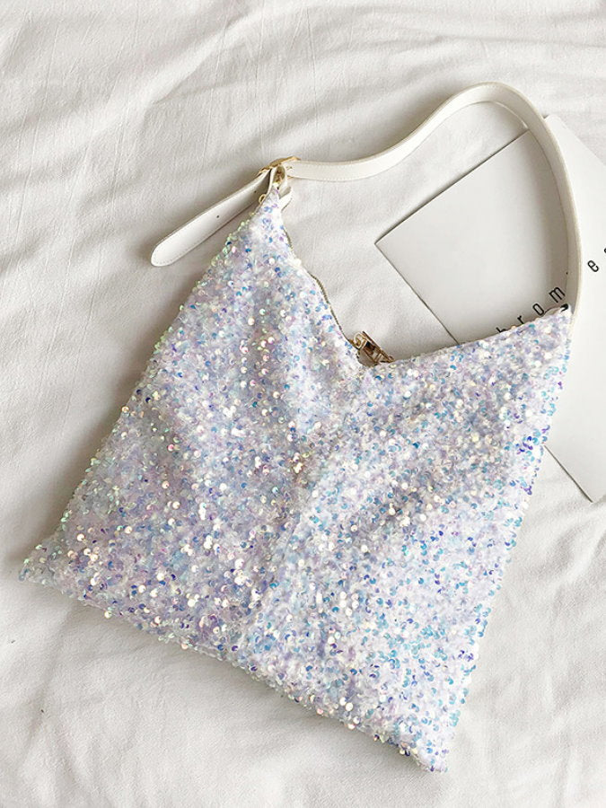 Mixed Sequins Shoulder Bag_HL3853