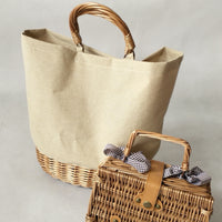 Canvas basket bag 5693