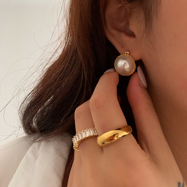 Pearl sand earrings_5513