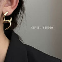 Cross chain earrings 8836