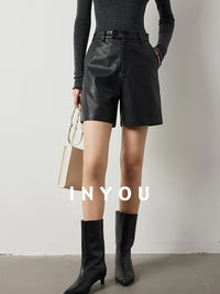 Eco leather jacket or short  pants_BDHL5476