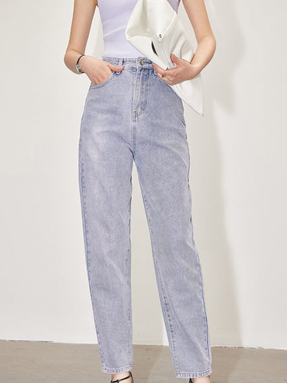 High Waist Ankle Tapered Jeans_BDHL4502