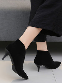 Pointed Toe V Cut Booties HL3946