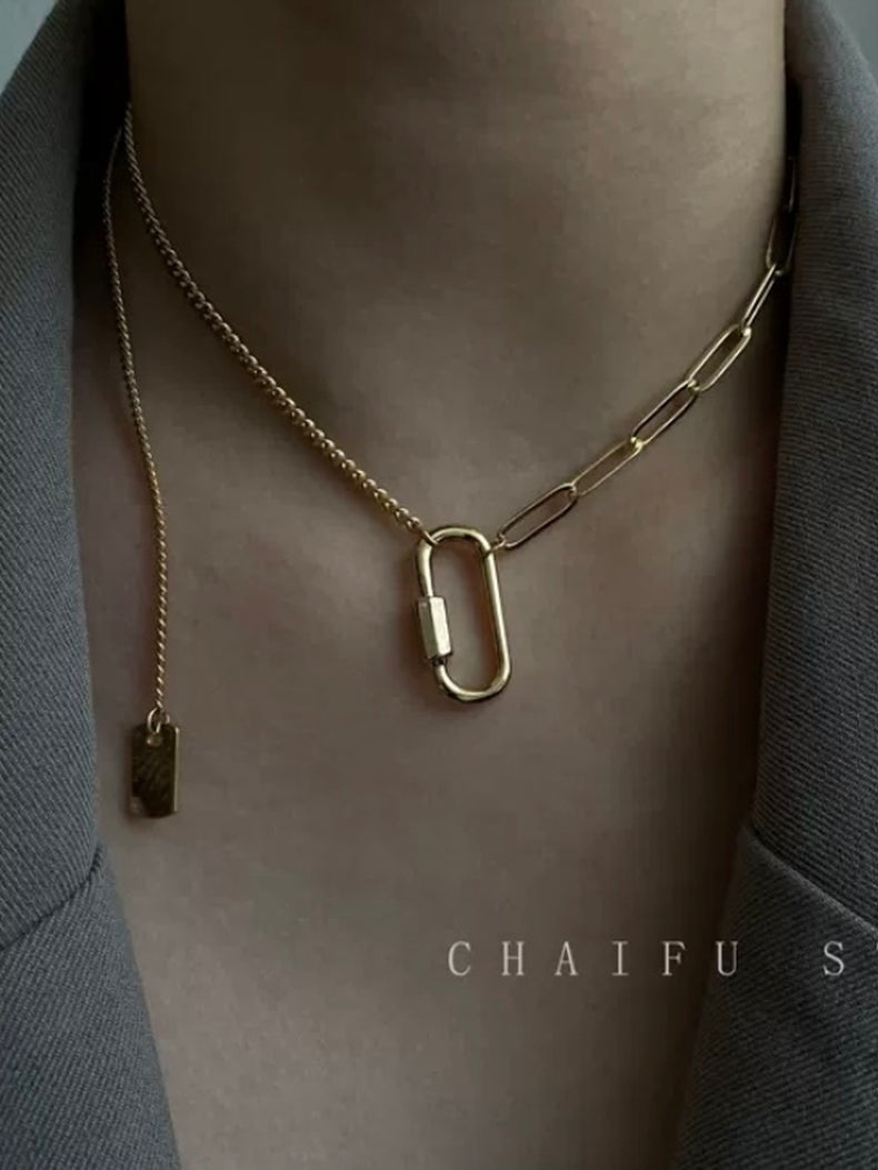 Clip chain necklace_8837