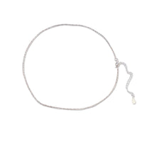 Simple silver necklace_5549