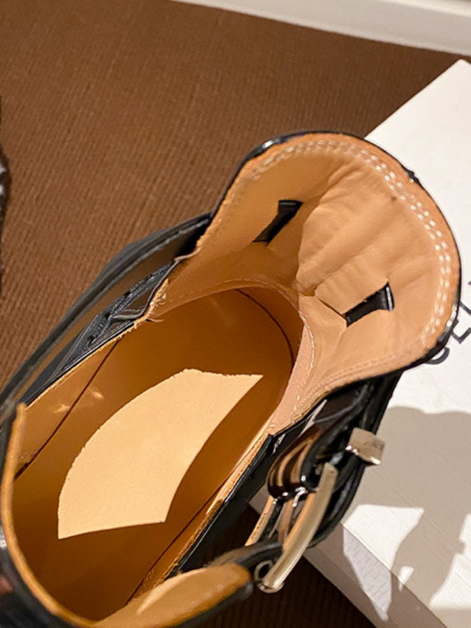 Buckle Belt Sandal Short Boots HL3963