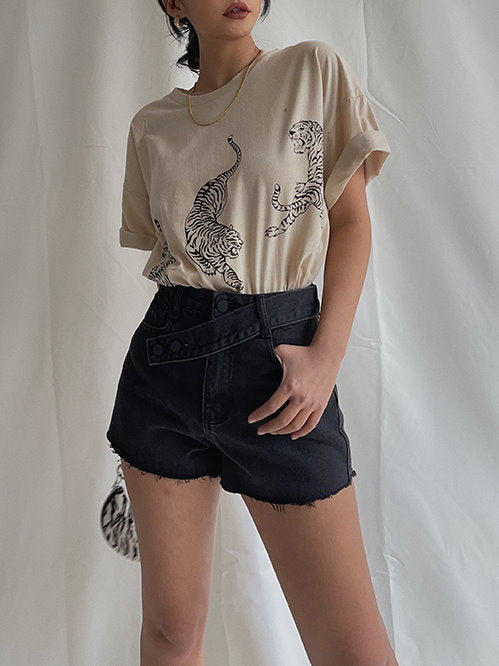 Tiger graphic T shirt_9163