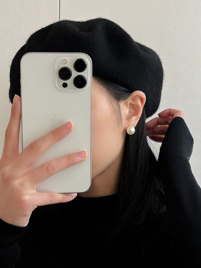Simple Pearl Earrings_HL4288