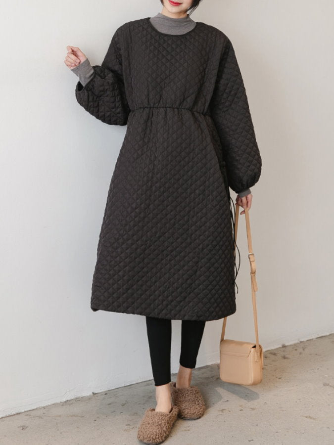 Quilted Pullover Coat HL3920