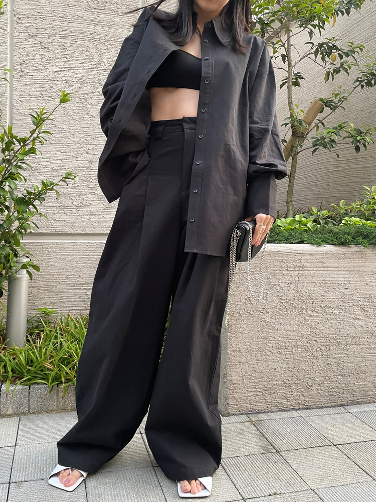 Front Tuck Wide Leg Pants HL9702/LCHK