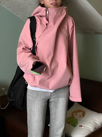 Double Half Zip Hoodie Jacket HL3896