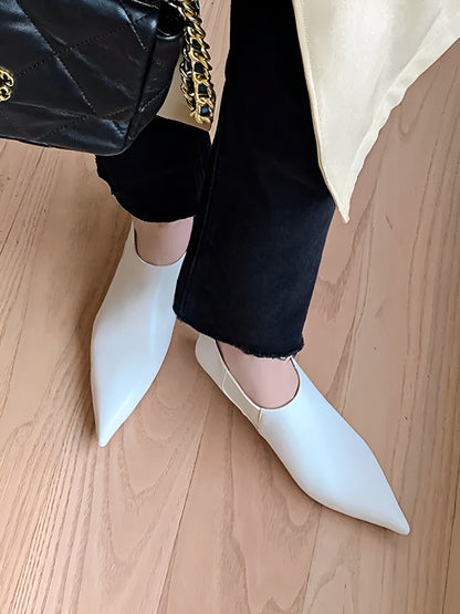 Side Gore Pointed Toe Booties HL3970