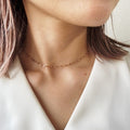 Limited Stock, First Come First Served 【Immediate Delivery】Petal Chain Skin Necklace_LCHK/N0001
