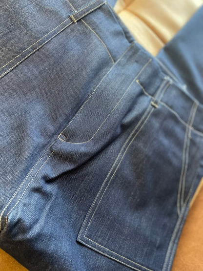 Stitched Straight Denim Pants 9399/LCHK