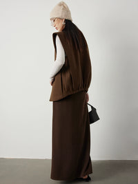 Maillard Silhouette Vest Jacket or Skirt_BDHL5300