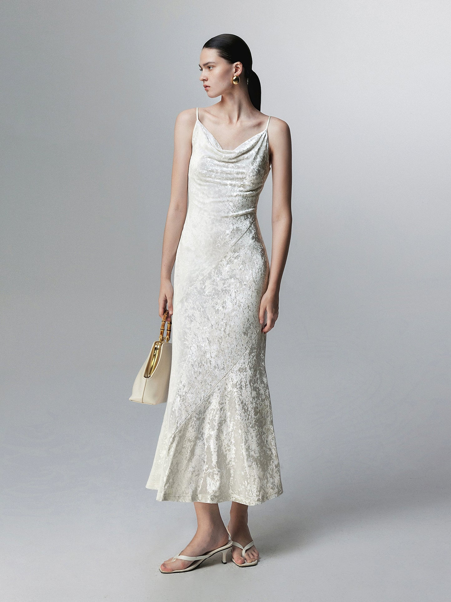 Elegant Waist Wrap Fishtail Dress_BDHL5383 - HELROUS