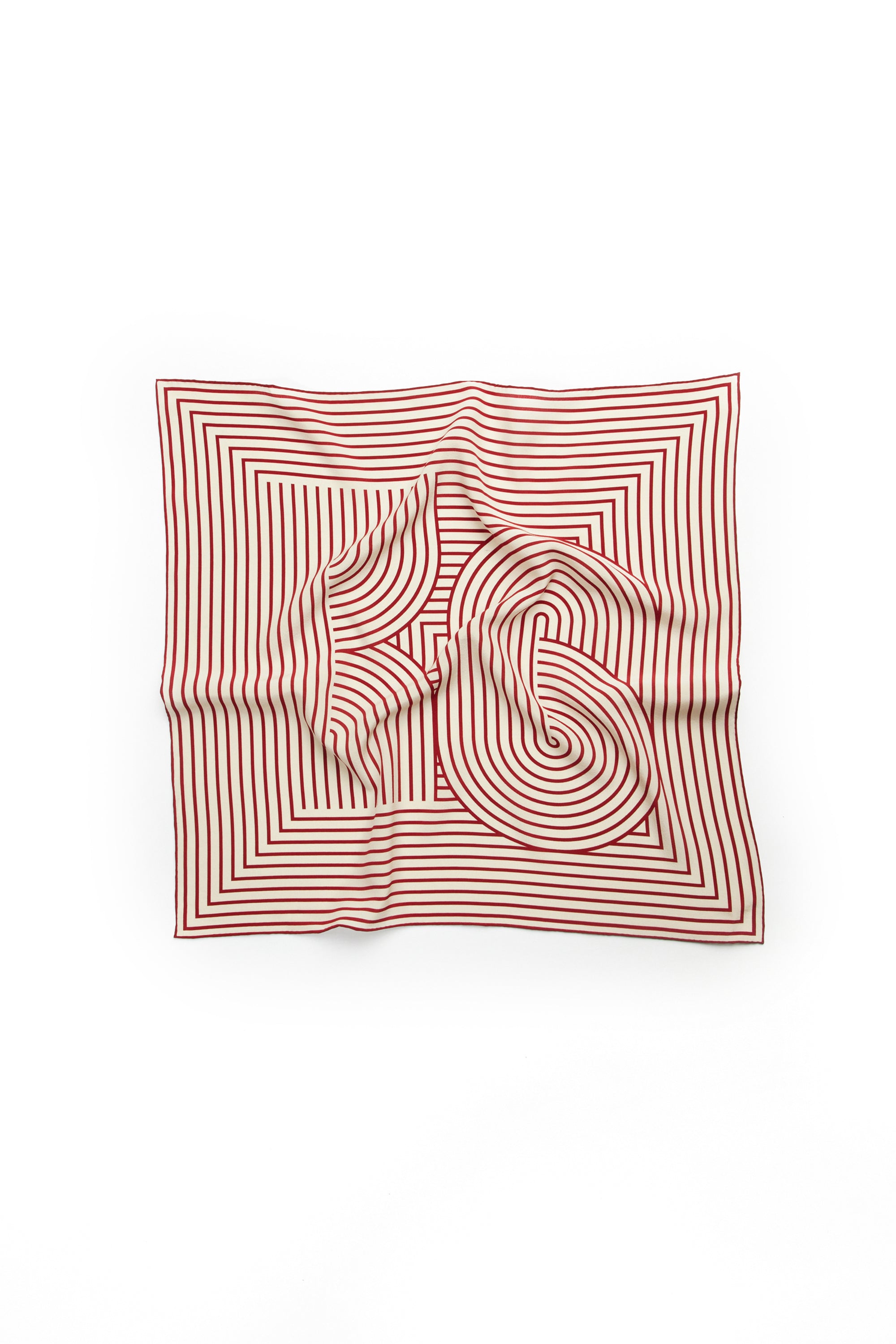 Abstract line double-sided silk scarf_N80506 - HELROUS