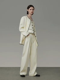 White Retro Jacket Vest and Pants_DI100324