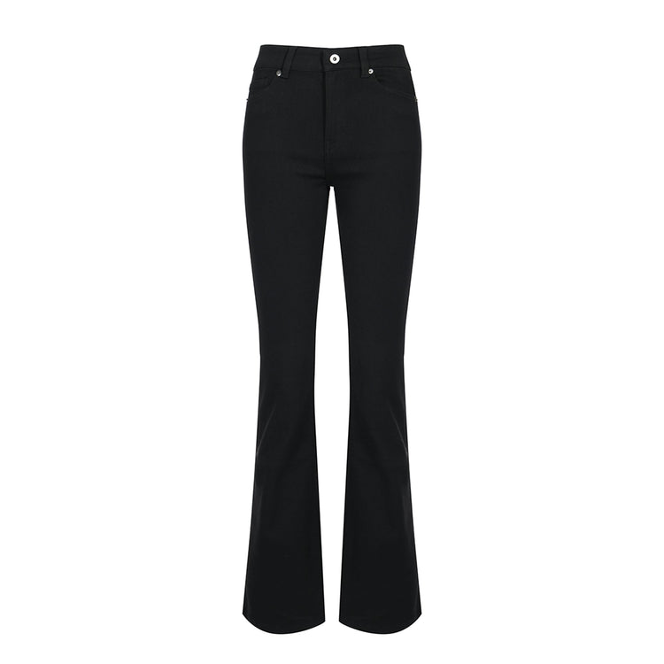 Black flared jeans_DI100157