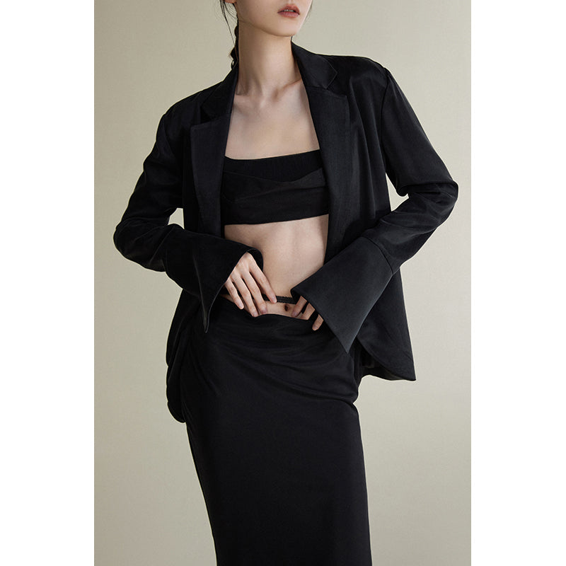 Slim mid-length jacket_N80355