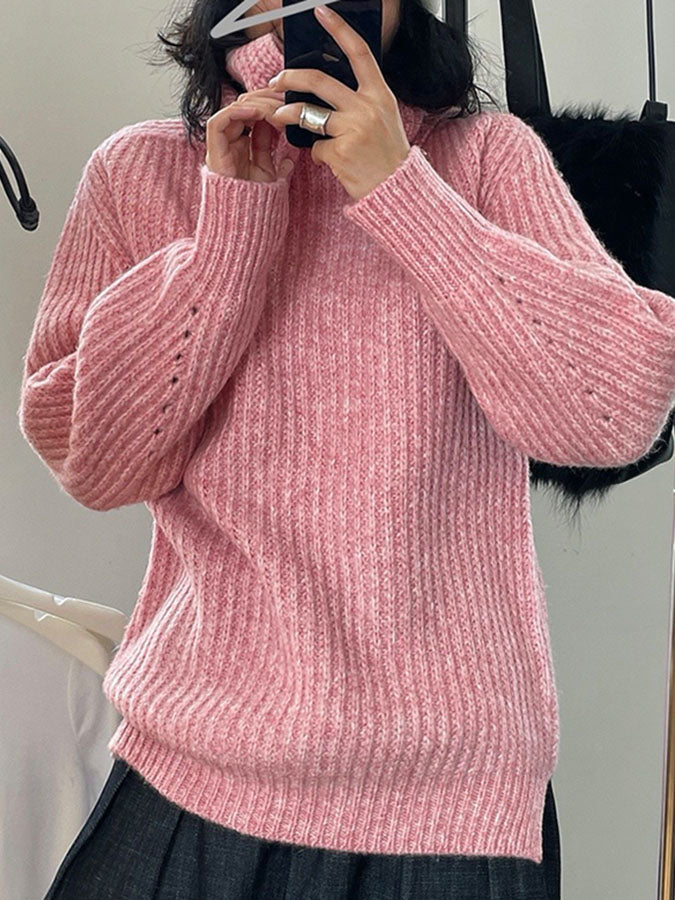 2way volume turtleneck knit H3370