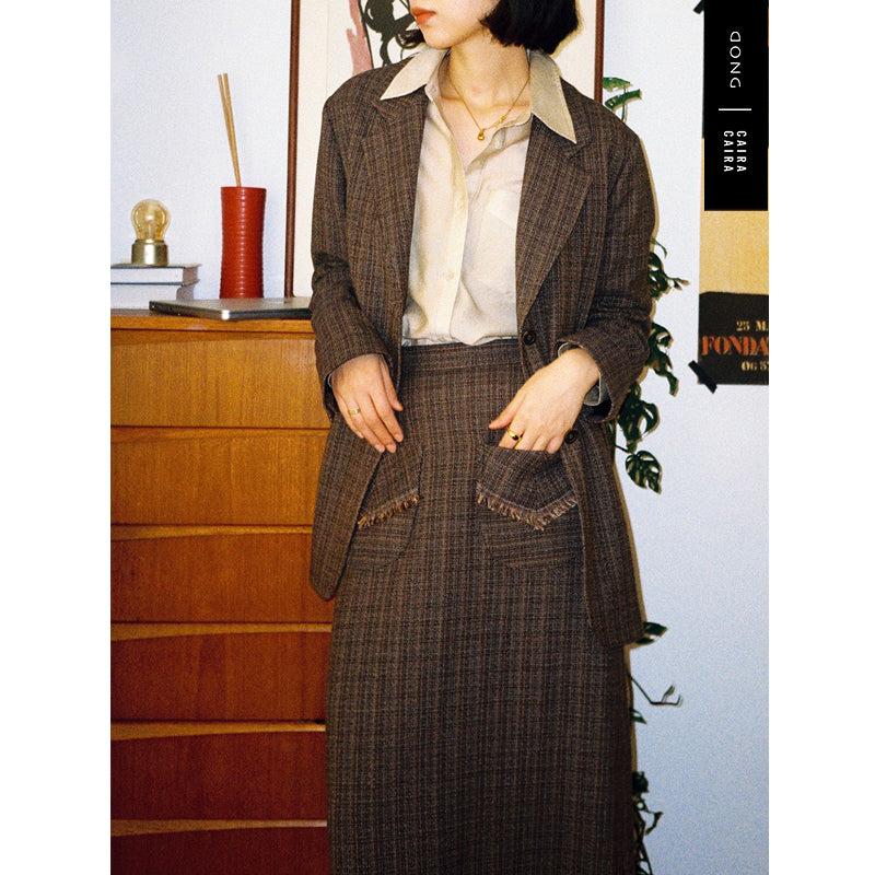 Classic straight skirt and jacket_N80737
