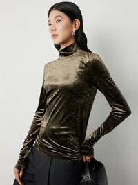 Light and warm turtleneck top_BDHL5284 